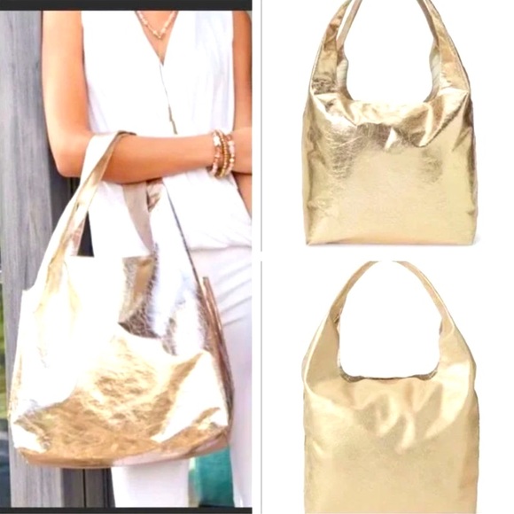 Stella & Dot Handbags - :: Stella & Dot | GOLD Switcheroo Reversible Tote Bag